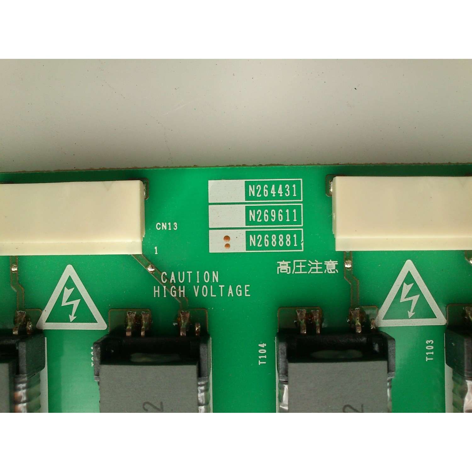 BACKLIGHT INVERSOR / HITACHI N268881 /  	PH-BLC147 / N268881 / MODELO 32HDL51 / PANEL 	TX80D16VC0CAC / EMPREX / HD-3201 / HITACHI / 32HDL51 - Imagen 3